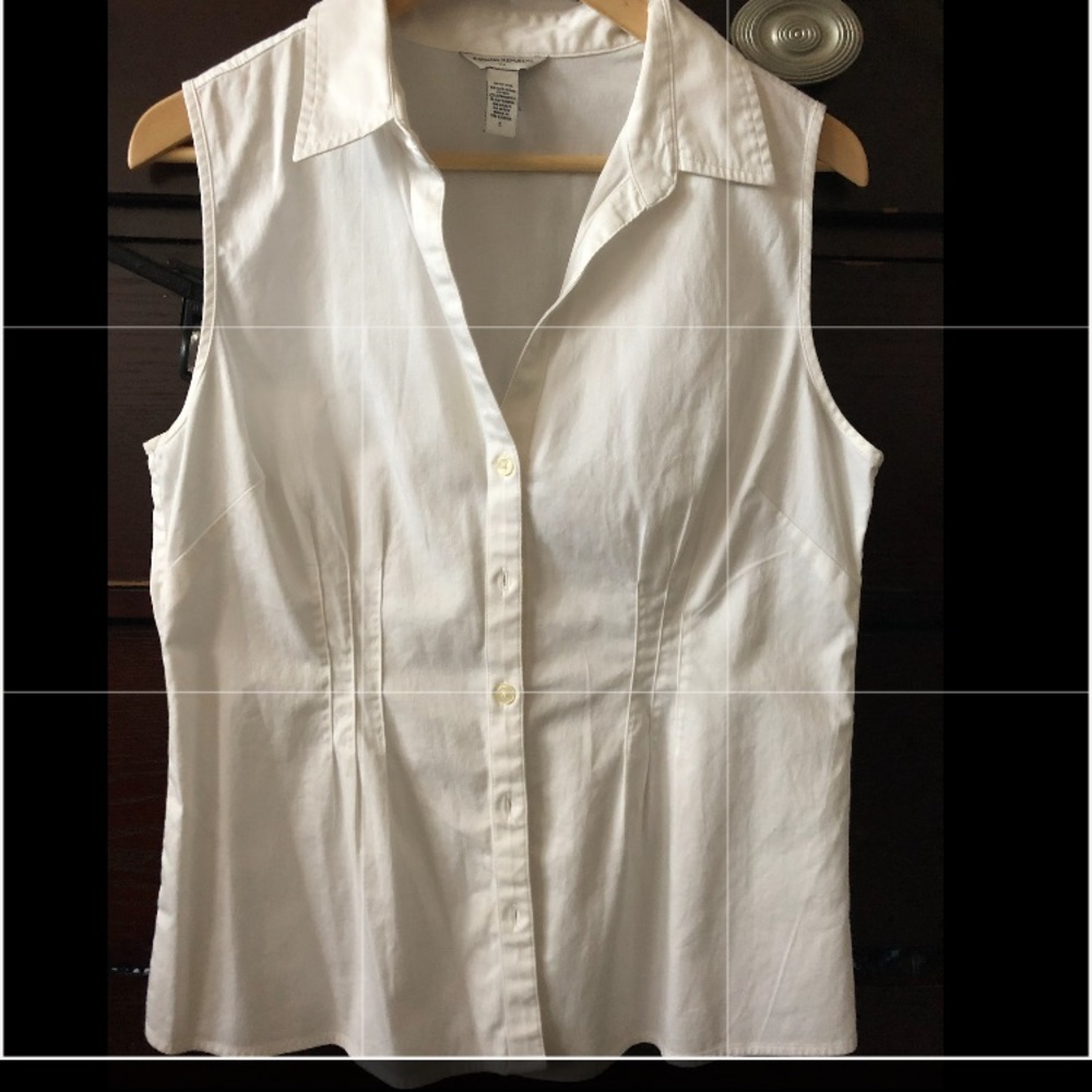 Blouse, White button-shirt